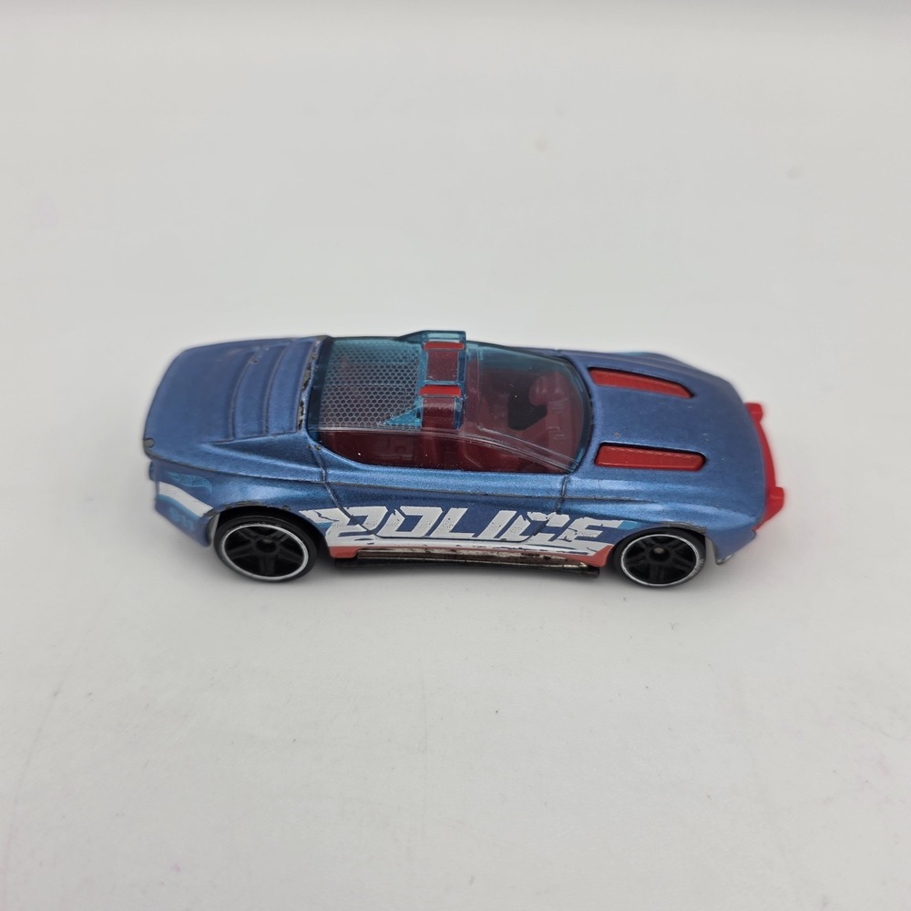 2019 Hot Wheels Alpha Pursuit BLUE Police Car 1:64 Diecast Toy Race Car
